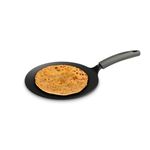 TRAMONTINA Titanex 26 cm Pre-Seasoned Cast Iron Roti Tawa – Non-Toxic, Easy Hold Non-Slip Heat-Resistant Grip, Superior Stone Finish, Excellent Heat Retention & Even Heating, Durable & Easy to Clean