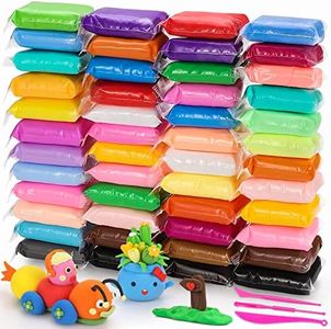 Air Dry Clay kit, EDIFON Modeling Clay Ultra Light Magic Clay with Tools, Safe and Non-Toxic Modeling Clay, Ideal Gift for Kids (48 Colors + Tools)