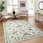 Lahome Insect Print Washable Rugs f