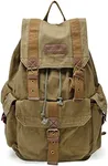 Gootium 21101AMG Specially High Density Thick Canvas Backpack Rucksack, Army Green, Large