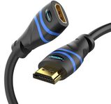 BlueRigger HDMI Extension Cable (15FT, 4K 60Hz HDMI Extender Cord, Male to Female Adapter, High Speed 18Gbps) - Compatible with Xbox, Roku, PS5/PS4, Nintendo Switch, Laptop, Google Chromecast, Wii U