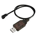 sourcing map SM-2P Positive USB Charging Cable for RC Car 7.2 V 250 mA Ni-MH Ni-CD Battery