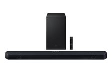 Samsung 320 W True 3.1.2ch Soundbar with Dolby Audio | Q-Symphony | Center, Up-Firing Speakers | HDMI eARC | Optical in | Bluetooth 5.3 | Wireless Subwoofer (HW-Q600H/XL, Titan Black)