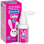 NAVEH PHARMA CleanEars Baby | Ear Wax Removal Kit Spray Ear Wax Softener Cleaner Ear Irrigation and Wax Dissolution | All-Natural Formula | Nonirritant – for Kids and Adults | 1 Fl Oz