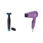 Philips Body Groomer (BG1025/15) & Dryer (HP8100/46) Combo