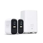 eufy Security, eufyCam S220 (eufyCam 2C Pro) 2-Cam Kit, Wireless Home Security Camera, 2K Resolution, 180-Day Battery Life, HomeKit Compatibility, IP67, Night Vision, Motion Only Alert, No Monthly Fee