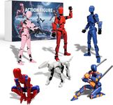 Upgraded Assembly Completed 6Pack T13 Action Figure,Titan 13 Action Figures,Dummy 13 Action Figure Set,Nova 13 Robot Toy, ucky 13 Action Figure 3D Printed, Birthday Gift for Kid Boy