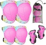 MHJY Knee Pads for Kids Elbow Pads Children Wrist Guards Unicorn Protective Gear Set for Girls Boys Roller Skates, Skateboard, Bike, Scooter, Inline Skating, Cycling Age 3-8 Years