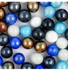 R.S kanche goli Marble goli (Glass Balls) Mix Colour with Brightness (Pack of 40 PCS)