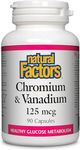 Natural Factors - Chromium & Vanadium 125 mcg, 90 Caps