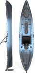 Vibe Sea Ghost 130 Fishing Kayak | 13ft with Ample Cargo Space, Adjustable Foot Braces, Gear Mounts | includes Hero Seat 2.0 and Versa Console (Slate Blue)