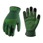 Vgo 1Pair Gardening Gloves Ladies,Safety Work Gloves,Puncture-proof,Touchscreen(S,Green,SL7471)