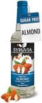 Syruvia Sugar Free Coffee Syrup, Almond Flavored Syrup for Drinks, Lattes, and Desserts – 25.4 fl oz