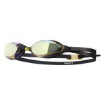 TYR Stealth-X Race Mirrored Adult Swim Goggles, Gold/black, one size