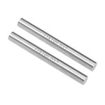 uxcell 2pcs Round Steel Metal Rods, 11mm x 100mm High Speed Steel (HSS) Lathe Bar Stock Tool, for Shaft Gear Drill Lathes Boring Machine Turning Miniature DIY Craft, 2pcs