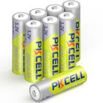 PKCELL Rechargeable AA Batteries, 8 Pack - 2800mAh NiMH High Capacity Rechargeable AA Batteries, Double A Battery with Long-Lasting Power, Leakproof Ni-MH AA Batteries 1.2 Volt, 10-Year Shelf Life