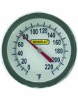 General Tools & Instruments PT2020G-220 20 X 2 Inch Dial Soil Thermometer 0 to 220 Degrees Fahrenheit, Glass Lens