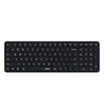 RAPOO Wireless Keyboard for PC Laptop - 2.4GHz Multi-Device Wireless Bluetooth Keyboard with Number Pad, 99-Key Low-Profile Silent Computer Keyboard for Windows/Mac/Linux/Chrome, Support 4 Devices