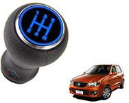 WolkomHome LED Gear Knob Shift with Blue Light Manual Transmission Gear Shifting Knob Black Color for Maruti Suzuki Alto K10