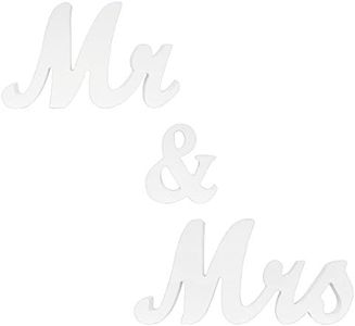 Wrapables® Mr & Mrs Vintage Wooden Letter Sign DIY Décor Wedding Decoration