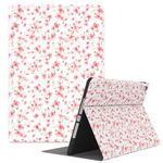 Jarviwiin Case for iPad 9th/8th/7th Generation 2021/2020/2019 10.2 inch, Book Cover with Pencil Holder/Multi-Angle Stand, Folio Auto Wake/Sleep case for iPad 9 8 7 Gen 10.2" (Flower Pink)