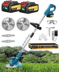 Flexi Madhav Electric Weed Mower Cordless Trimmer, 24V Edging Lawn Tool, Battery Powered Weeder Lawn Mower for Lawn, Yard, Garden