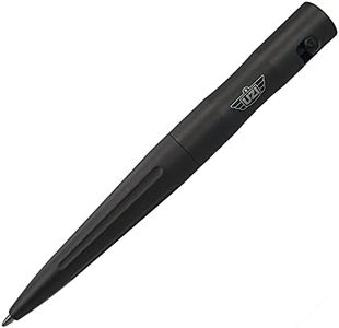 Uzi Tactical Bolt Action Pen, Ultra Durable Aircraft Aluminum, Black (UZI-Tacpen15-BK) Ballpoint Writing Tactical Pen, Christmas Gift