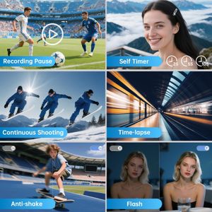 4K WiFi Vlogging Camera – 64MP Video, High-Resolution Content Creator