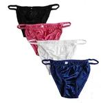 Yavorrs Sexy Women's 100% Silk Panties String Bikini (as1, alpha, xx_l, regular, regular, 4 Pack B)