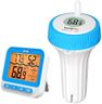 TempPro Waterproof Wireless Pool Thermometer Easy Read, Digital Pool Thermometer Floating for Swimming Pool, Hot Tub, Cold Plunge, Pond, Upgraded IPX8 Water Temperature Monitor (Previously ThermoPro)