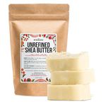 100% Raw Unrefined Organic Shea Butter - Best Organic African Grade A - Pure and Natural for Use on Skin and Hair - Rich in Vitamins A & E - Use on Acne, Eczema, Stretch Marks, Rashes - Use As Belly Butter To Keep Mommy's Skin Soft And Supple, More Natural Than Popular Brand-Name Butters - Essential Ingredient for DIY Body Butters, Lotions, Soaps and Other Natural Skincare Recipes - 1LB (16oz)