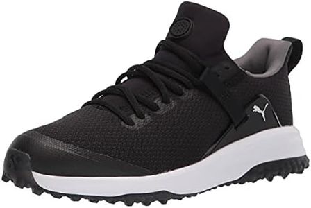 PUMA Men's Fusion Evo Golf Shoe, Puma Black-Quiet Shade, 10 US