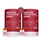 What's Up Wellness Gluta-Glow Gummies | Liposomal Glutathione with Vitamion C for Radiant Skin Tone | Depigmentation | Detoxification | 60 Days | Men & Women | No Added Sugar