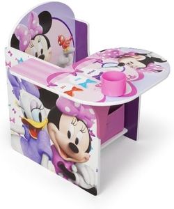 Delta Children Disney Minnie Mouse Chair Desk with Storage Bin, 19.62 pound