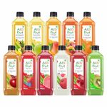 Alo Frut Juices Taste Combo, 300 ml - Pack of 24 | Fruit Juice Mai Aloevera Chunks| Healthy Hai Isme Aloevera Hai | Ready to Serve Drink