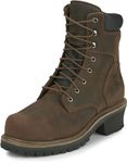 Chippewa Men's 55026 8" Industrial Steel Toe Logger Boot,Tuff Bark,8.5 M US