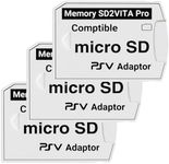 tunghey 3Pack SD2Vita 6.0 PS Vita Micro SD Memory Card Adapter, Ultimate 6.0 Version Compatible with PSV 1000/2000 3.65 HE-Nkaku En-so System (6.0)