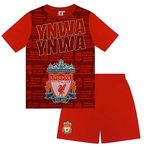 Liverpool FC Official Football Gift Boys Short Pyjamas YNWA Red 10-11 Years