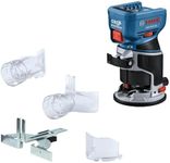 BOSCH GKF18V-25N 18V Brushless Colt™ Palm Router | Cordless Power and Precision for Woodworking Projects - Includes Dust Extraction System and Variable Speed Control (Bare Tool)