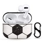 HIDAHE Cover Football for Airpods Pro Skin Accessories Sport Pattern for Airpod Pro Cover Charging Case for AirPods Pro, Soccer