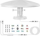 Outdoor TV Antenna 360° Omni-Directional Reception Long 100+ Miles Range Enhance VHF&UHF 4K Ready HDTV Antenna with Added Stability for Outdoor/Attic/RV Use - 32ft RG6 Coax Cable (RV Antenna6)