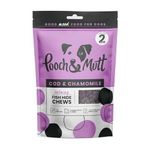 Pooch & Mutt - Calming Chew Treat, Long Lasting Fish Hide Chews for Calming, 76g (2 chews)