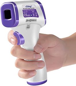Termómetro de frente infrarrojo sin contacto para oficinas médicas, hospitales, Termómetro resistente., LCD Buttons
