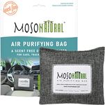 Moso Natural Air Purifying Bag A Scent Free Odor Eliminator For Cars, Trucks and SUVs. Premium Moso Bamboo Charcoal Odor Absorber (300 g (Pack of 1), Linen)