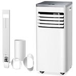 Havato Portable Air Conditioner 8,000 BTU, 3-in-1 AC Unit with Cooling Fan Dehumidifier for Cools up to 350 sq. ft, 24H Timer, 2 Speeds, Remote Control, LED Display, for Bedroom/Office/Home, White