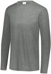 Augusta Sportswear mens Tri-blend Crew Long Sleeve, Grey Heather, XX-Large US