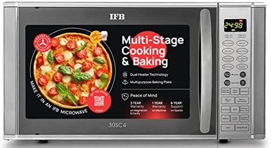 IFB 30 L Convection Microwave Oven (30SC4, Metallic Silver), STANDARD