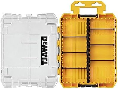 DEWALT Tool Box, Tough Case Organizer, Medium, 8-Compartments, for Small Tools and Accessories (DWAN2190)