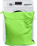Harrison Howard Pet Washing Bag Dog Cat Horse Hair Laundry Bag for Rug Sheet Boots Pets Laundry Helper Jumbo 48L 78cm x 70cm Neon Green