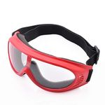 Safeyear Kids Safety Glasses - SG021 Child Clear Cycling Glasses for Boys, Girls & Baby, Protective Safety Goggles for Junior Science Lab, Outdoor Sports Game,N-Strike,Red